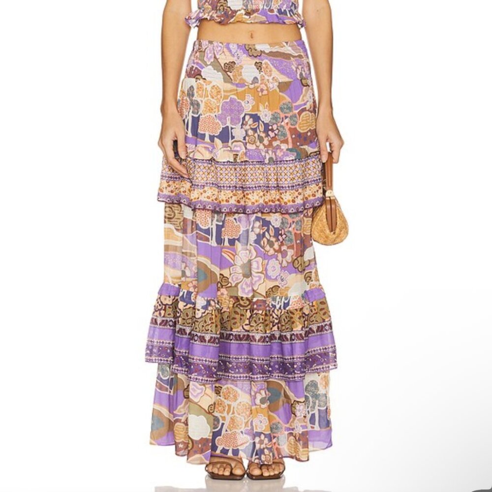 SPELL Dancing Valley Ra Ra Maxi Skirt